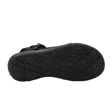 Lee Cooper Herren-Sandalen mit Klettverschluss für den Sommer und den Strand, leicht, schwarz