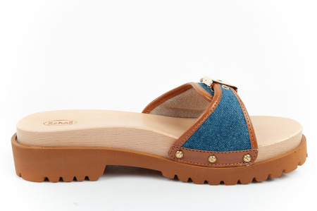 Scholl Pescura Iconic [F305492349] Damen Clogs, blau.