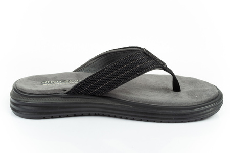 Skechers Proven Herren-Flip-Flops [204577 BLK], schwarz.