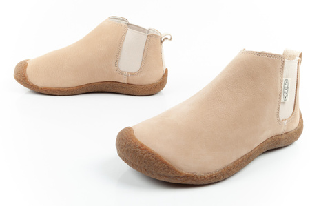 Keen Damen-Chelsea-Boots Mosey, hellbeiges Leder