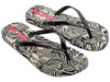 Ipanema Animal Damen Flip-Flops [83617 AY386], schwarz und weiß.