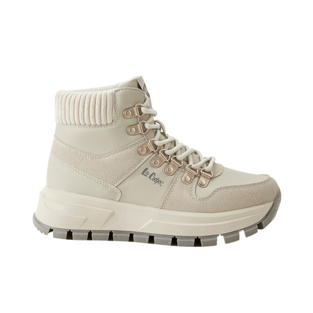 Lee Cooper Winter-Stiefeletten für Damen – sportlich, gefüttert, hellgrau