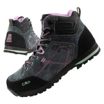 CMP Alcor Damen-Wanderschuhe aus Leder, robust, wasserdicht, knöchelhoch, Grau