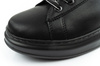 Karl Lagerfeld Herren-Sneaker Kapri, Schwarzes Leder