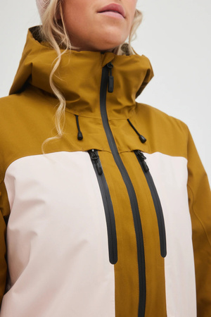 O'Neill Damen-Winterjacke für Snowboarden, GTX RECCO Ski, Pink und Braun