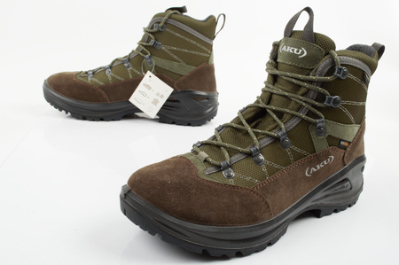 Aku Cimon Gore-Tex Herren-Trekkingschuhe aus Leder, Grün-Braun