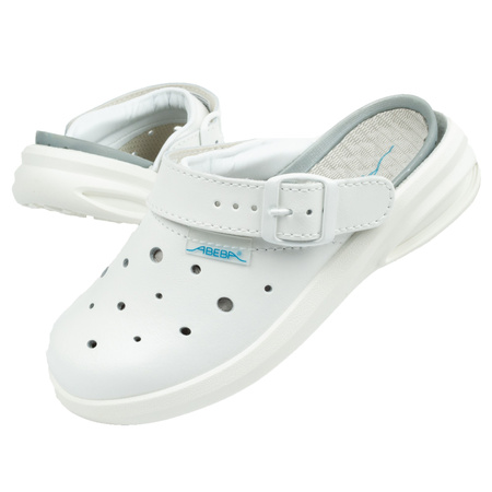 Clogs Flip-Flops medizinische Schuhe Abeba Leder [7630]