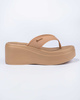 Ipanema Schuhe Pantoletten Damen Flip-flops Solaris Plateau beige