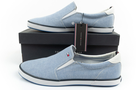 Tommy Hilfiger Herren Sportschuhe Slip-On Sneakers bequem blau [FM56820908 479]