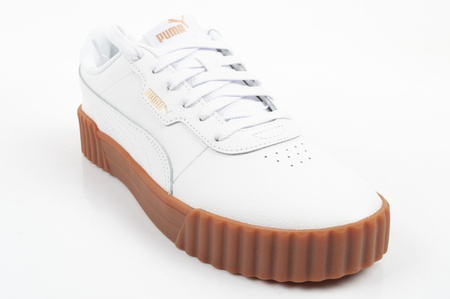 Puma Damen Carina 3.0 Leder-Sneaker in Weiß, modisch