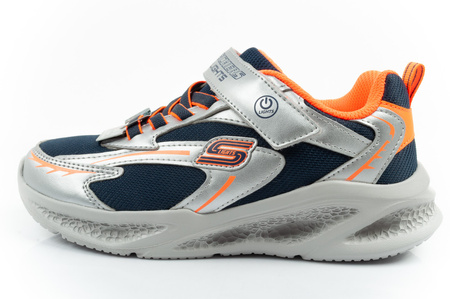 Skechers Glow Strider LED Kindersneaker für Jungen in Silber