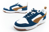 Puma Rebound v6 Herren-Sneaker, modisch, bequem, Weiß, Marineblau, Braun