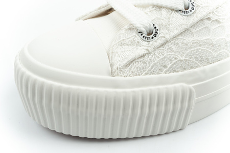 Lee Isla Damen-Sneaker, Weiß, Plateau, Schnürung