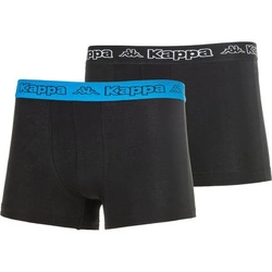 Kappa Herren-Boxershorts [351K1JW ADN] 2er-Pack, schwarz.