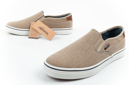 Wrangler Calypso Herren-Sneaker zum Hineinschlüpfen, Braun, Komfortabel