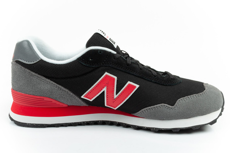 New Balance 515 Herren-Sneaker, modisch, bequem, Schwarz, Rot