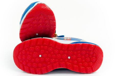 Leomil Kinder-Sneaker Super Mario mit LED-Lichtern und Klettverschluss, Blau
