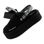 Karl Lagerfeld Thermoschuhe isolierte Slipper Pantoletten mit Fell [KL48502 50X]