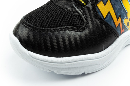Leomil Kinder-Sportschuhe, leichte Pokémon-Sneaker mit Klettverschluss und LED-Beleuchtung, Schwarz und Gelb