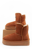 D. Franklin Damen-Winterstiefel, modische, pelzgefütterte, isolierte Stiefeletten in Braun