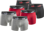 Puma Boxershorts Herren Boxershorts 6er-Pack Baumwolle bequem