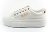 Lee Cooper Damen-Sneaker, modisches Weiß, bequem