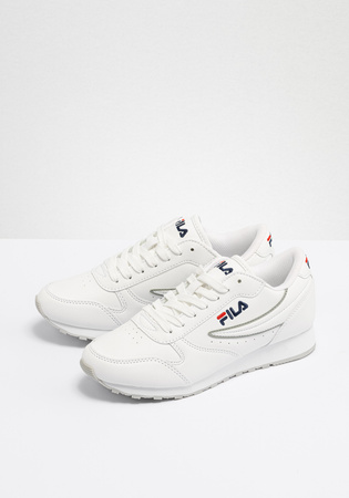 Fila Orbit Low Damen-Sneaker, modisch, bequem, leicht, Weiß, Grau