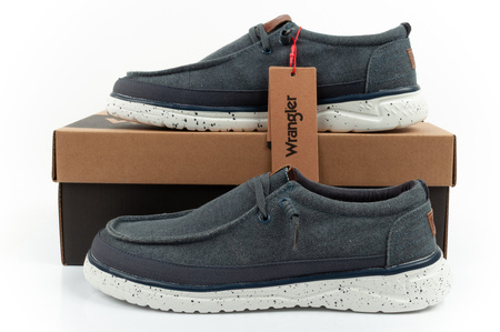 Wrangler Herrenschuhe, Makena Stone Mokassins, Blau, Modisches Marineblau