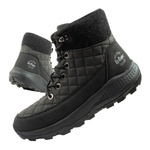 Lee Cooper Damen Winter-Wanderschuhe, Schwarzes Kunstleder