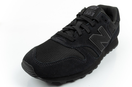 New Balance 373 Herren-Sneaker, modisches schwarzes Leder