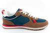 Lee Cooper Herren-Sneaker, modisch, bequem, strapazierfähig, Marineblau, Braun