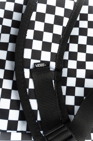 Vans Old Skool Check Schulrucksack, Sportlich, Klassisch, Urban, 22L, Schwarz-Weiß