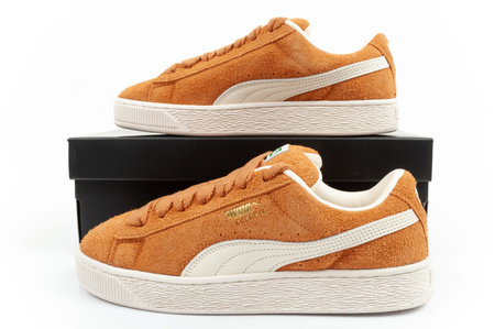 Puma Suede XL Hairy Sneaker, modisches Leder, Braun [397241 04]