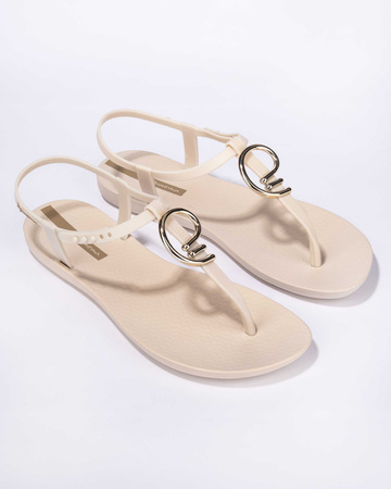 Ipanema Sandal Class Damen-Flip-Flops in Beige mit Gold