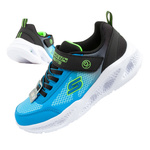Skechers Meteor-Lights-Krendox [401495L/BKBL] LED Kinder-Sportschuhe, blau.