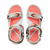 Lee Cooper Damen-Sandalen mit Klettverschluss für den Sommer und den Strand, Hellgrau und Rosa