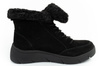 Scholl Stelvio Damen Sportschuhe, Stiefeletten [F302321004] isoliert, schwarz.