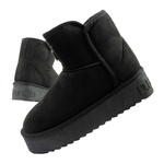 D. Franklin Damen-Winterstiefel, modische, pelzgefütterte, isolierte schwarze Stiefeletten