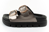 Lee Cooper Damen-Slipper, silberne Flip-Flops, bequeme und modische Plateau-Sandalen
