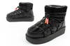 D.Franklin Damen Winterstiefel, modische, isolierte schwarze Stiefeletten