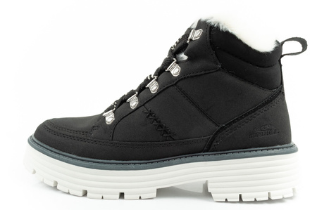 O'Neill Damen Winter-Wanderstiefel, gefütterte Stiefeletten, modisches Schwarz-Weiß