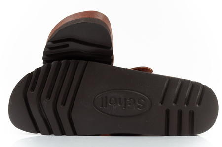 Herren Flip-Flop Schuhe Scholl Jake [F306981011] Leder Flip-Flops, braun.
