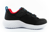 Skechers Bounder Kinder-Sportschuhe mit Klettverschluss, leicht, modisch, schwarz