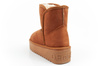 D. Franklin Damen-Winterstiefel, modische, pelzgefütterte, isolierte Stiefeletten in Braun
