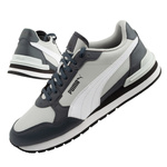 Puma ST Runner v4 Herren-Sneaker aus grauem Leder