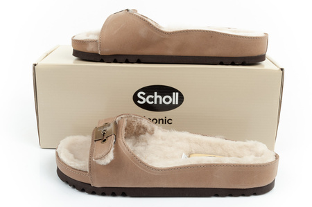 Scholl Iconic MEG Taupe Damen Flip-Flops [F303171062] Fell, beige.