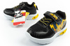 Leomil Kinder-Sportschuhe, leichte Pokémon-Sneaker mit Klettverschluss und LED-Beleuchtung, Schwarz und Gelb
