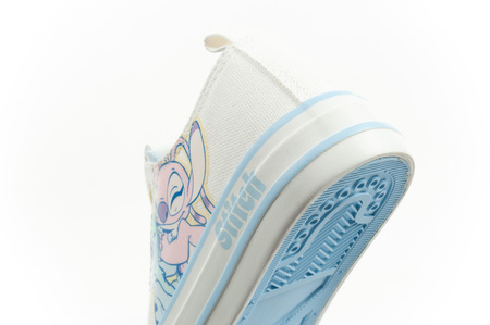 Leomil Kinder-Sportschuhe: Stitch Sneaker, bequem, leicht, weiß