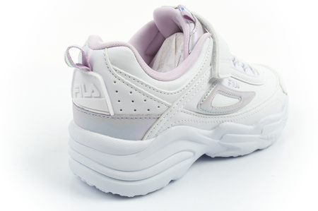 Fila Skye V Kinder-Sportschuhe mit Klettverschluss für Mädchen, Weiß