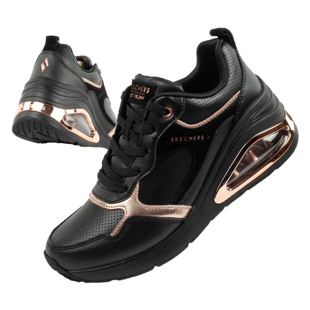 Skechers Uno Prima-Starlet Damen Keil-Sportschuhe [177810/BBK], schwarz.